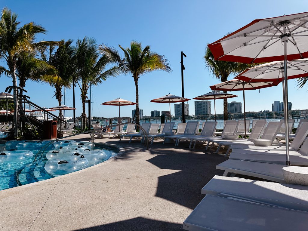 The Boca Raton pool area